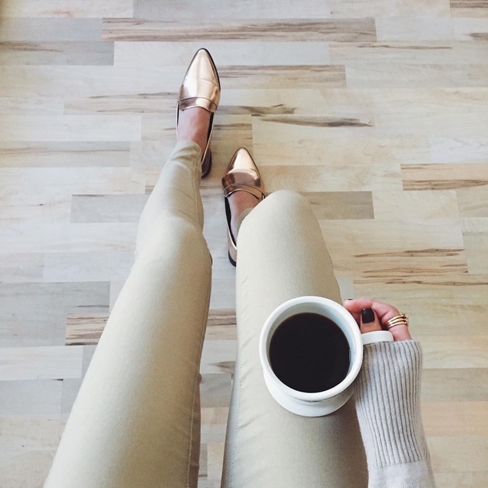 Forever 21 Rose Gold loafers